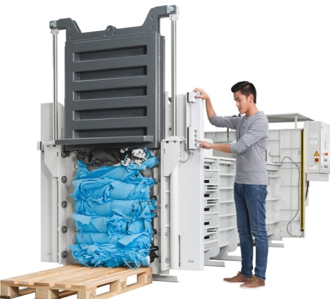 HSM HL 3521S 水平式廢棄物壓縮機