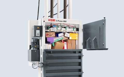 HSM V-PRESS 860L 免棧板運送-直立壓縮機