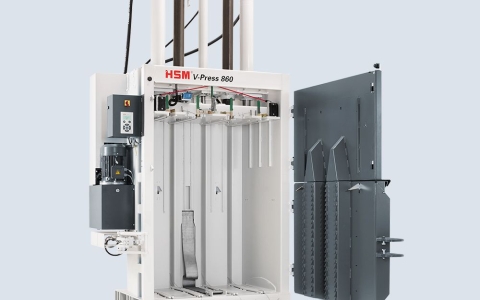 HSM V-PRESS 860L 免棧板運送-直立壓縮機